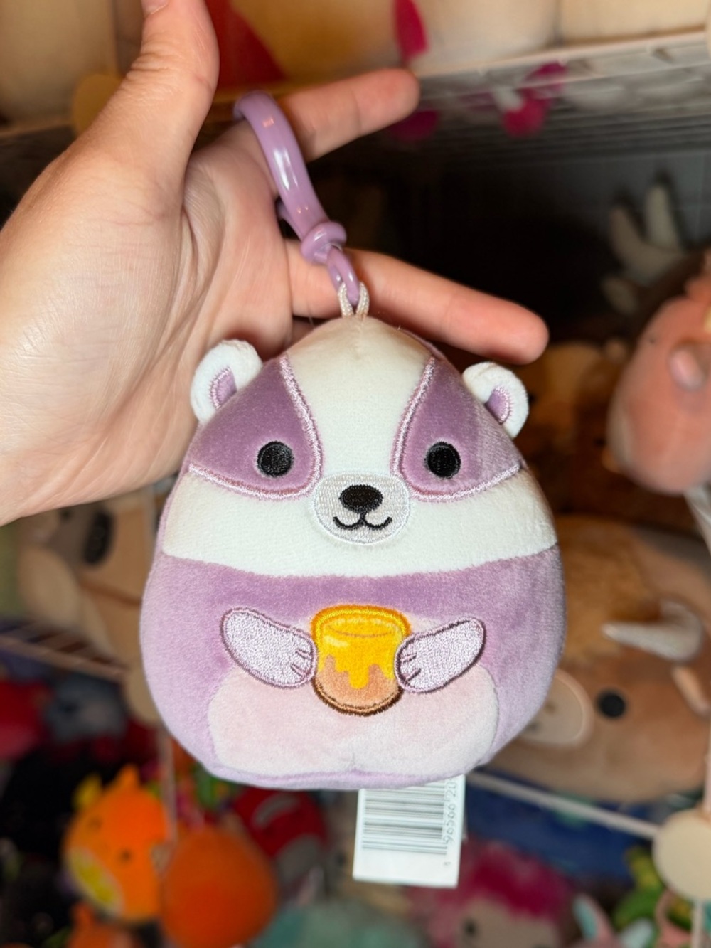 Squishmallows Squishmallow Mita the Honey Badger 3.5" Stuffed Plush Clip